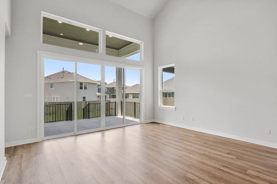 Spacious, unfurnished interior of a new home in Lariat, Liberty Hill (Image 22). Spacious, unfurnished interior of a new home in Lariat, Liberty Hill (Image 22).