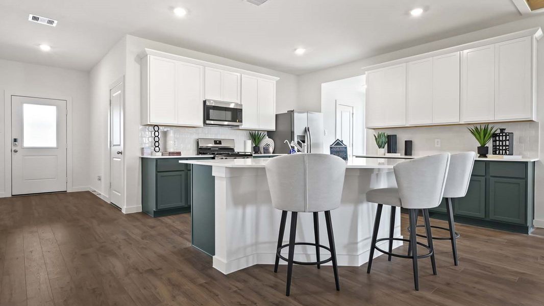 Furnished interior view inside a new home in Evergreen, Rosenberg (Image 8). Furnished interior view inside a new home in Evergreen, Rosenberg (Image 8).