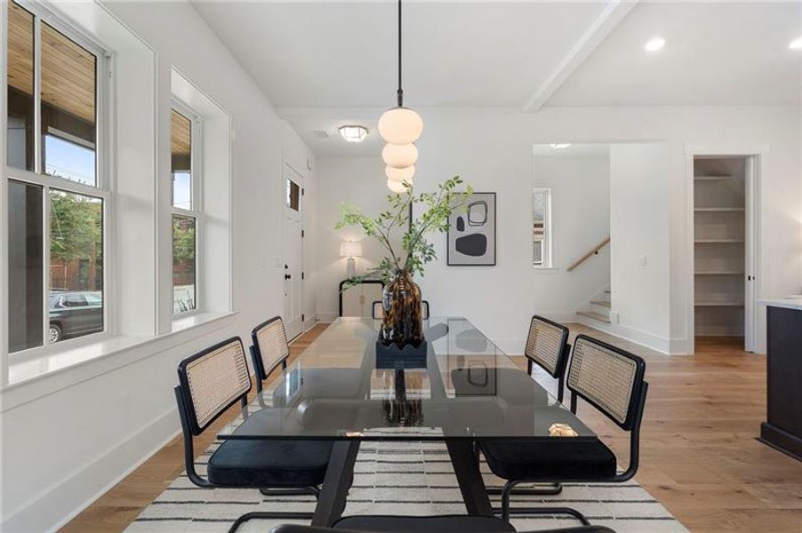 Furnished interior view inside a new home in , Atlanta (Image 36).