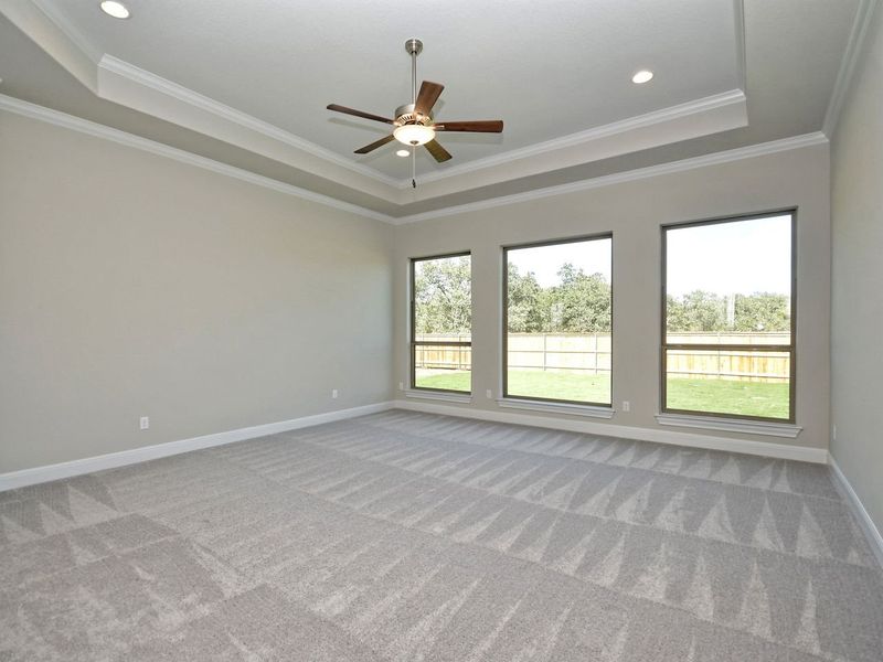 Representative unfurnished interior of a home built from the Siena III by Giddens Homes in Clearwater Ranch, Liberty Hill (Image 202).