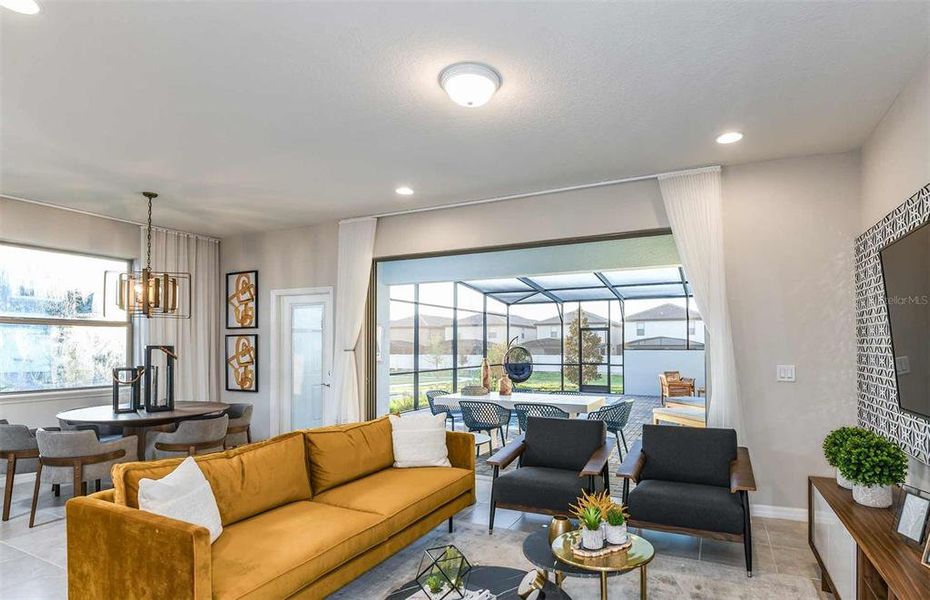 Furnished interior view inside a new home in Windsor Cay Resort, Clermont (Image 12).