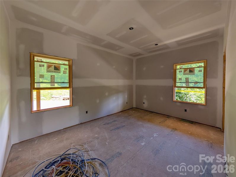 Bedroom off from Great Room on main level