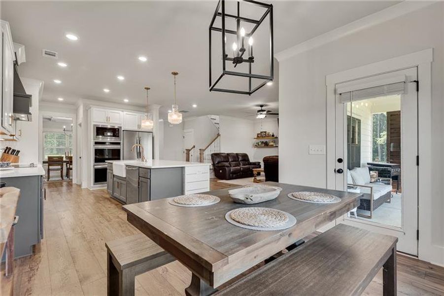Furnished interior view inside a new home in Alcovy Station, Covington (Image 7).