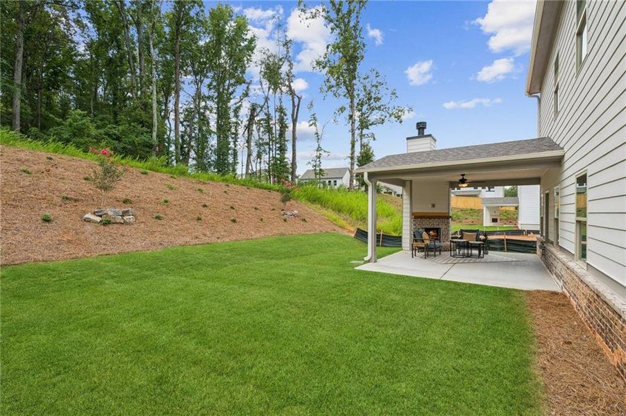 Exterior details and patio area of a home in , Flowery Branch (Image 25). Exterior details and patio area of a home in , Flowery Branch (Image 25).