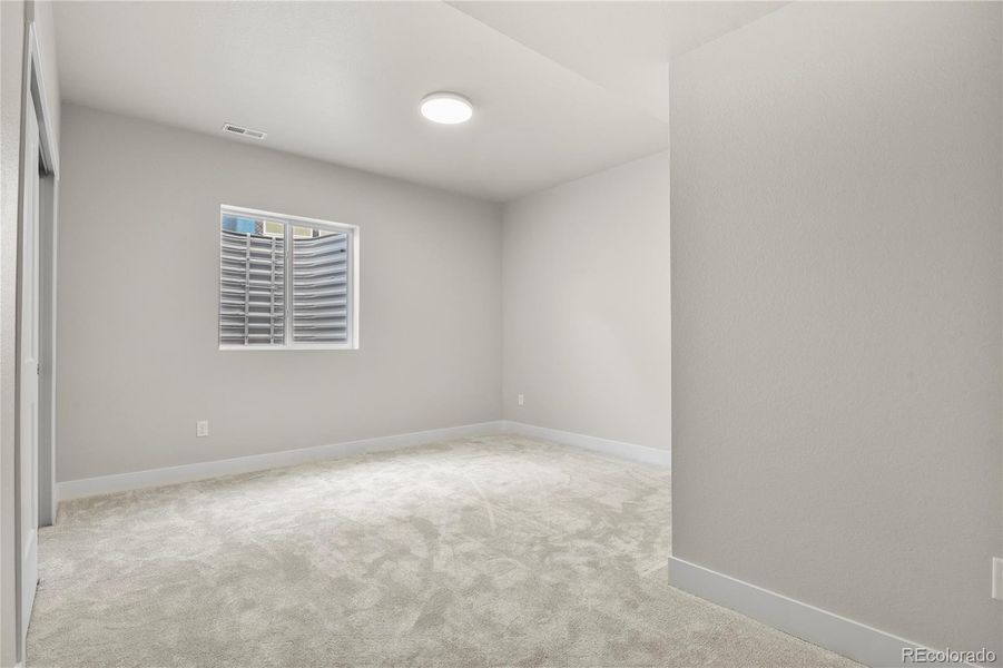 Basement bedroom