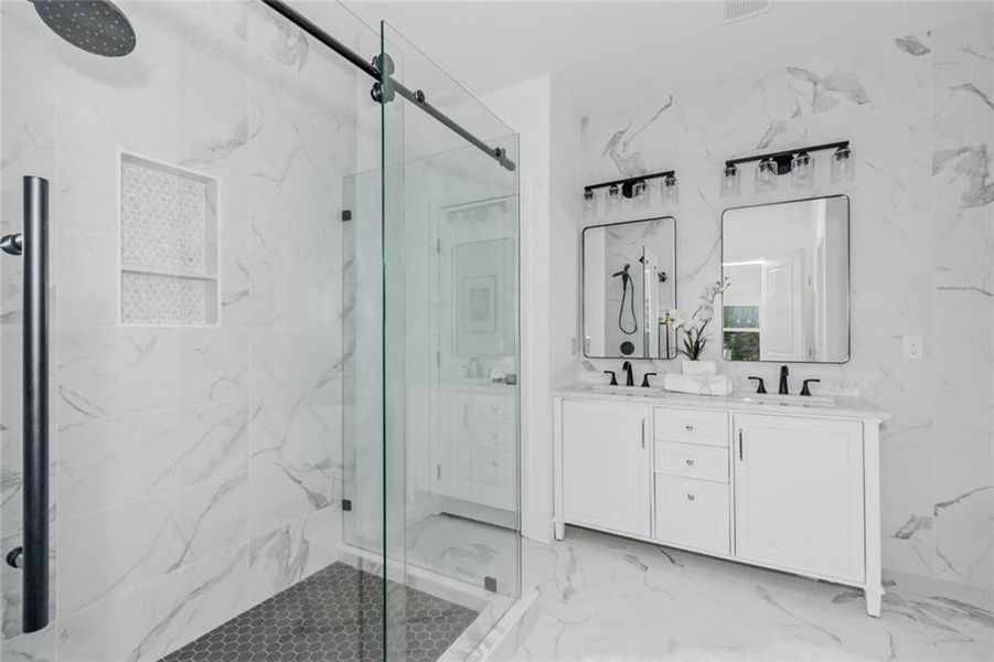 Furnished interior view inside a new home in , Atlanta (Image 8).