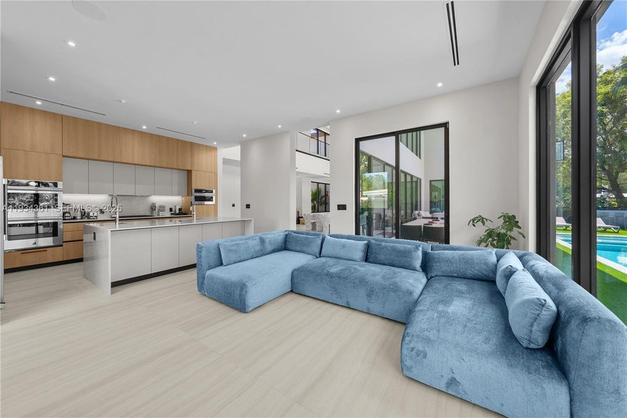 Furnished interior view inside a new home in , Miami (Image 10).
