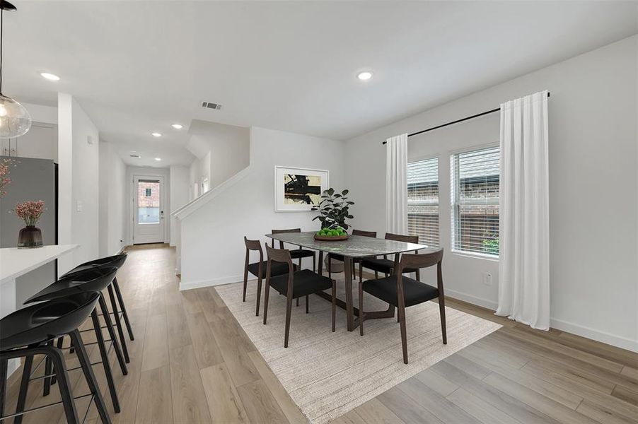 Furnished interior view inside a new home in Aspire at Reunion, Newark (Image 7).