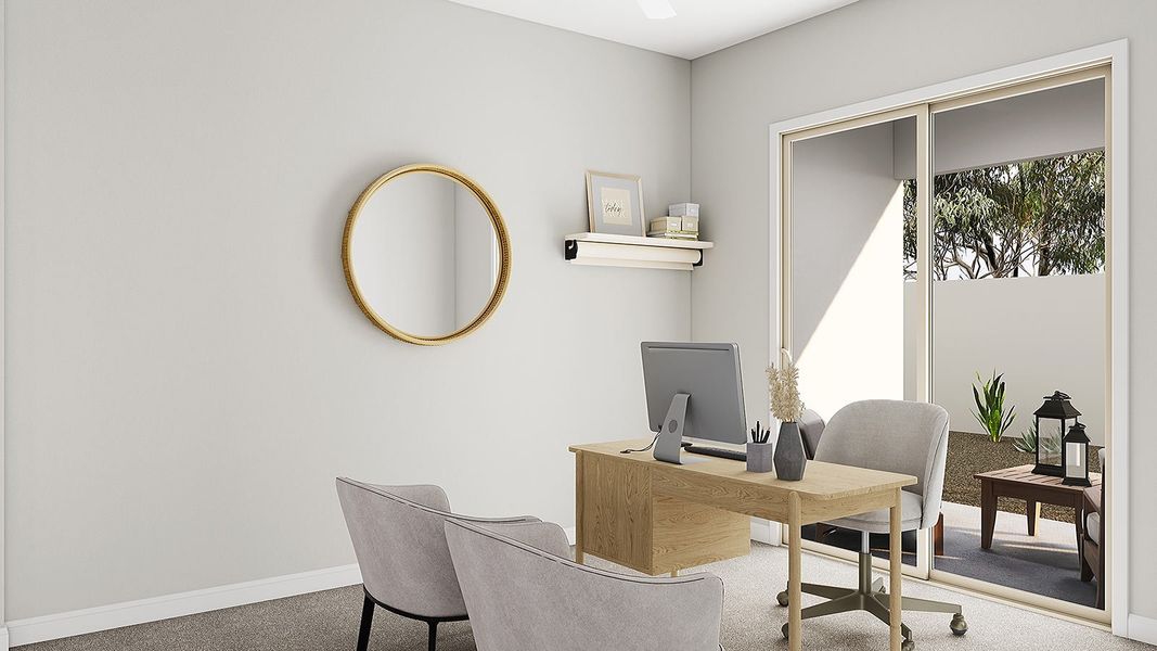 Representative furnished interior of a home built from the Spring Plan 50-2 by Tri Pointe Homes in Camerano at Abel Ranch, Goodyear (Image 8).