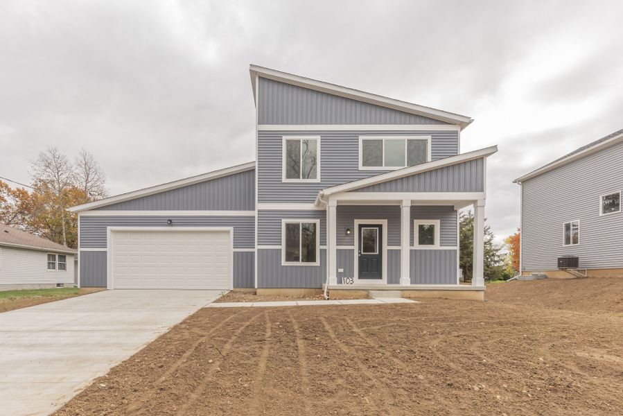 Representative exterior photo of a completed home built from the The Hartwell by Norfolk Homes in Individual Homes - Jackson County, Jackson, MI (Image 29).