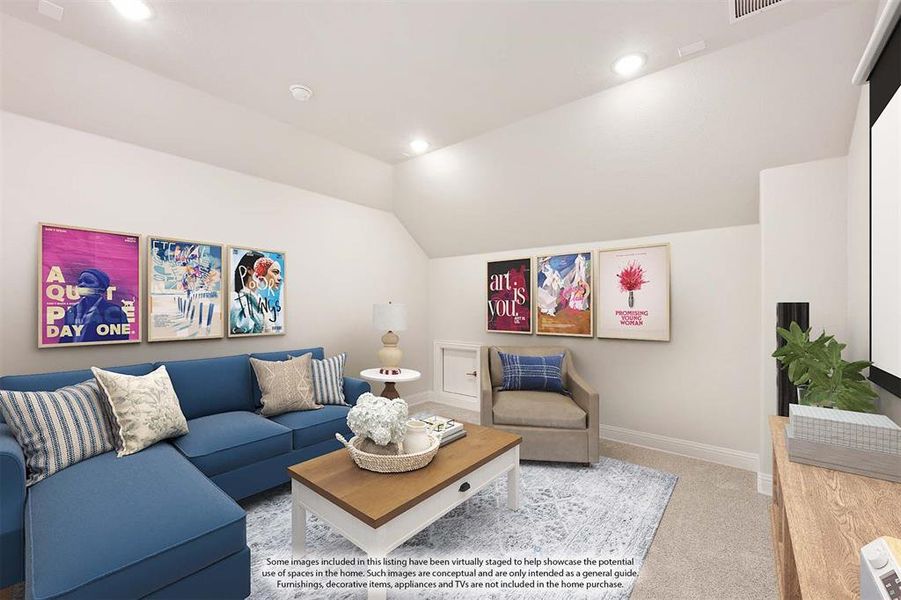 Furnished interior view inside a new home in Terracina, Rockwall (Image 18).