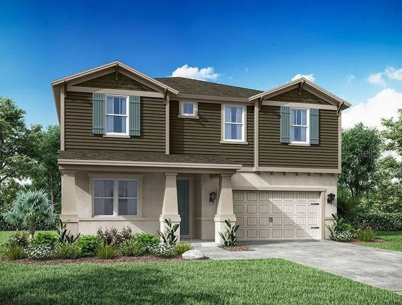 Front exterior of a new home in , Punta Gorda, FL, highlighting curb appeal (Image 1). Front exterior of a new home in , Punta Gorda, FL, highlighting curb appeal (Image 1).