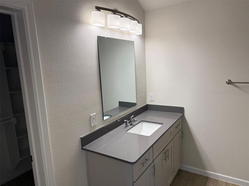 master bath vanity. undermount sink and quartz countertop master bath vanity. undermount sink and quartz countertop