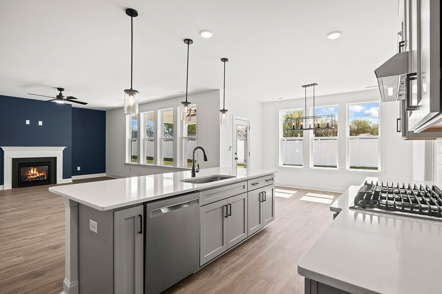 Representative furnished interior of a home built from the The Whitley by RobuckHomes in Kennebec Crossing, Angier (Image 10).