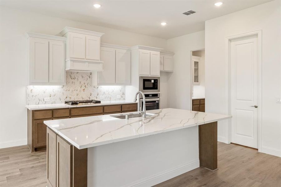 Furnished interior view inside a new home in Union Park Classic 60, Little Elm (Image 8). Furnished interior view inside a new home in Union Park Classic 60, Little Elm (Image 8).