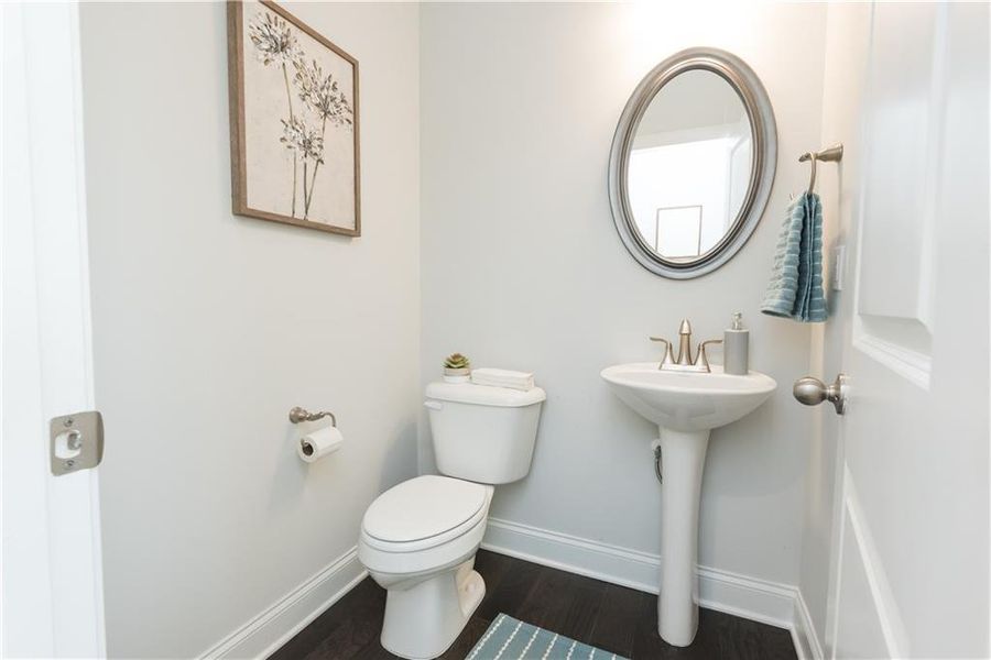 Furnished interior view inside a new home in The Estates at Hurricane Pointe, Douglasville (Image 32).