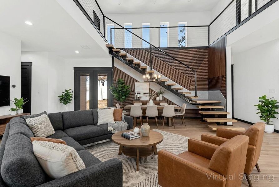 Furnished interior view inside a new home in , Willis (Image 15).