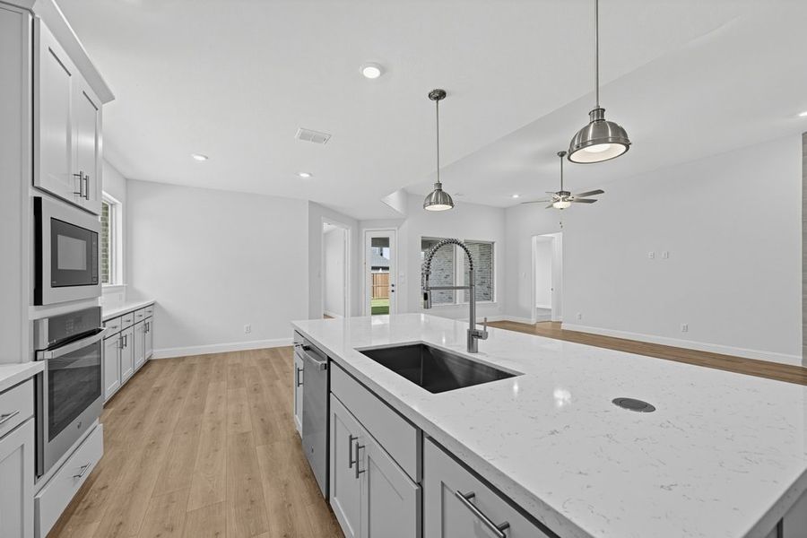 Furnished interior view inside a new home in South Oak, Lakewood Village (Image 8).