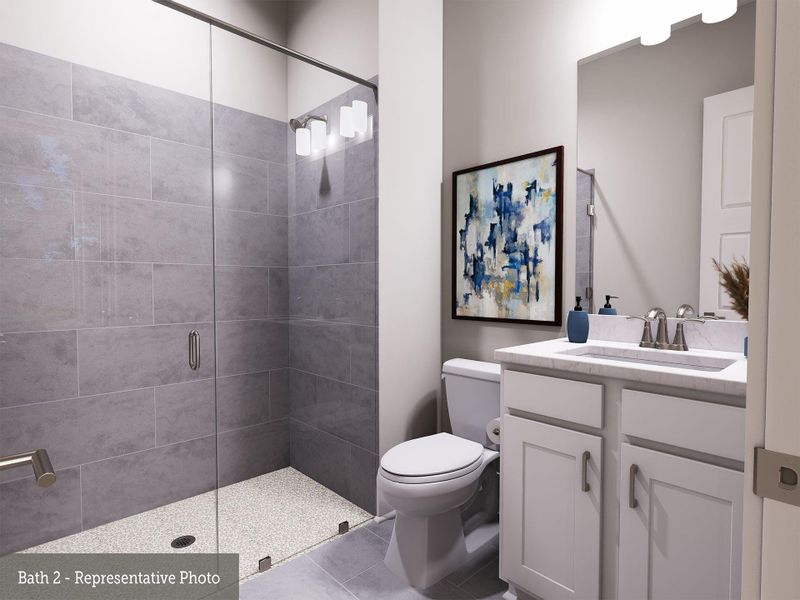 Furnished interior view inside a new home in The Woodlands Hills - Premier Collection, Willis (Image 7).