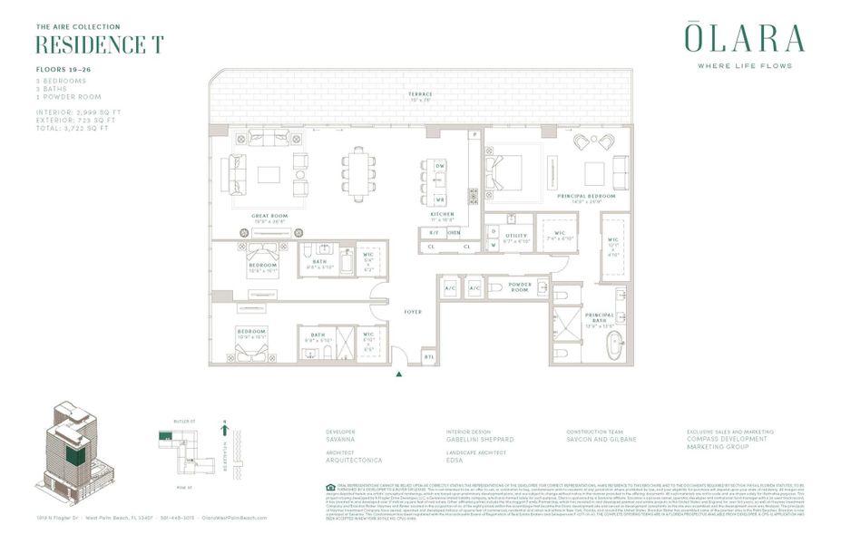 2D floor plan layout of this home in Olara, West Palm Beach, FL (Image 5). 2D floor plan layout of this home in Olara, West Palm Beach, FL (Image 5).