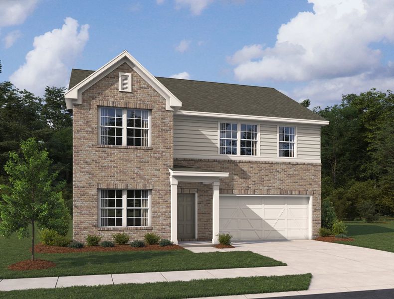 Representative exterior photo of a completed home built from the Astrid by Ashton Woods in Langston Reserve, Cartersville, GA (Image 3).