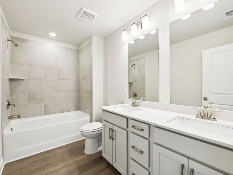 Furnished interior view inside a new home in River Pointe, Monroe (Image 10).