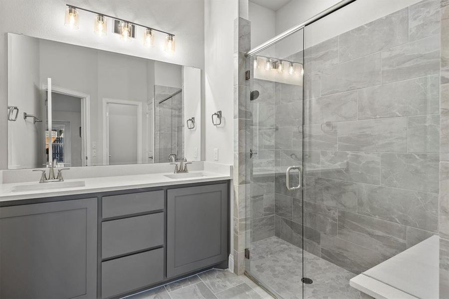 Furnished interior view inside a new home in The Grove, Midlothian (Image 16).