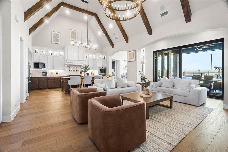Furnished interior view inside a new home in Pecan Square, Northlake (Image 17).