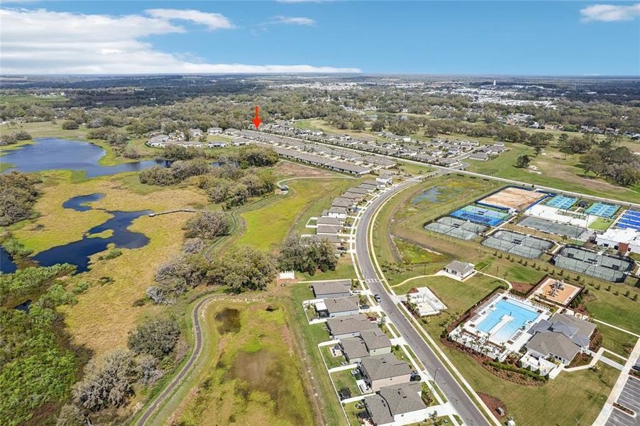 Aerial proximity location of the home in relation to the amenities. Aerial proximity location of the home in relation to the amenities.