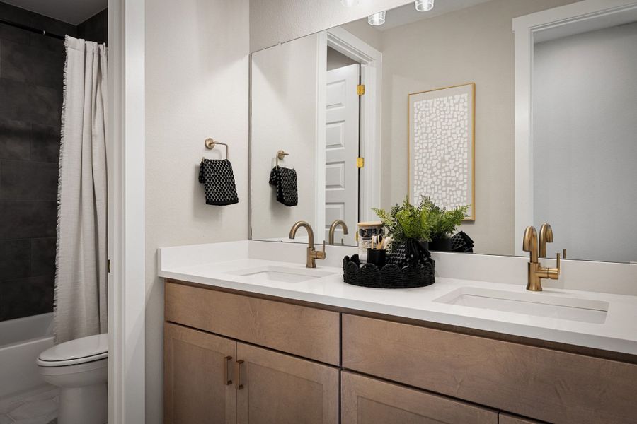 Close-up of interior finishes inside a home in Terrace Collection At Turner's Crossing, Buda (Image 23).