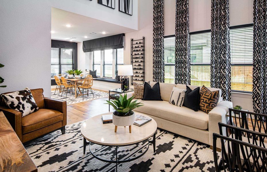 Representative Family Room - some options shown