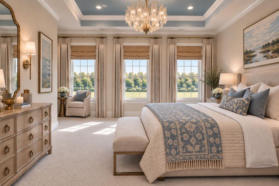 Furnished interior view inside a new home in , Edisto Island (Image 11).