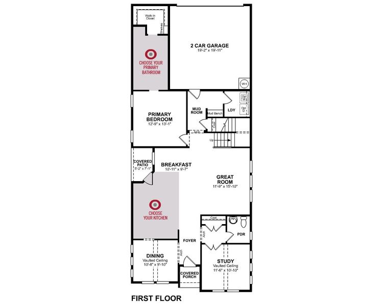2D floor plan layout of this home in Wildflower Ranch, Justin, TX (Image 2). 2D floor plan layout of this home in Wildflower Ranch, Justin, TX (Image 2).