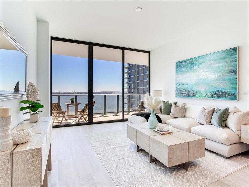 Furnished interior view inside a new home in , Tampa (Image 20).