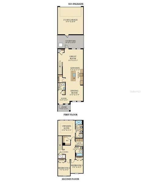 2D floor plan layout of this home in , Orlando, FL (Image 3).