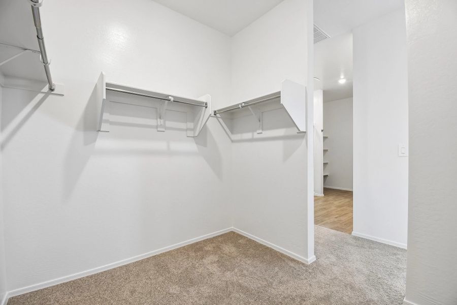 Primary walk in closet