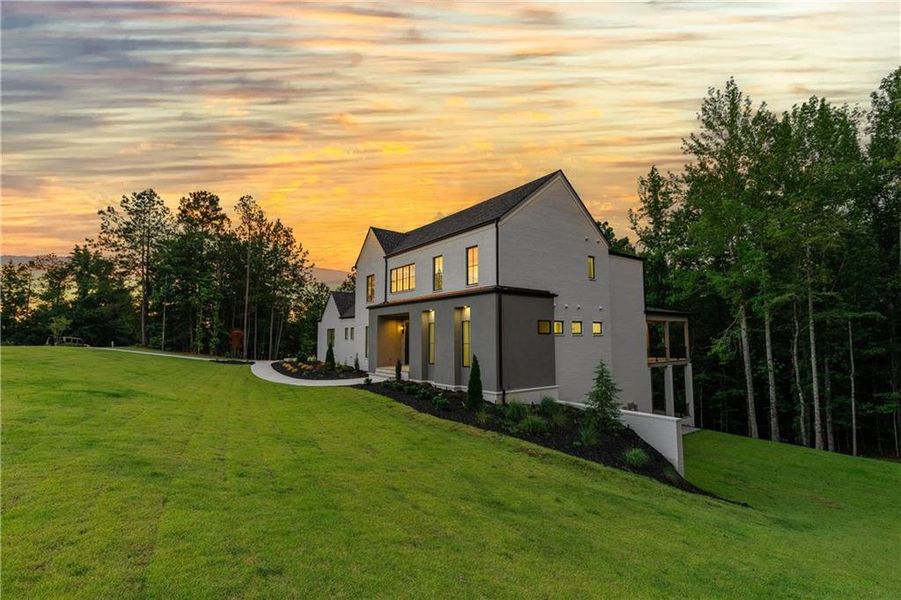 Front exterior of a new home in , Newnan, GA, highlighting curb appeal (Image 28).