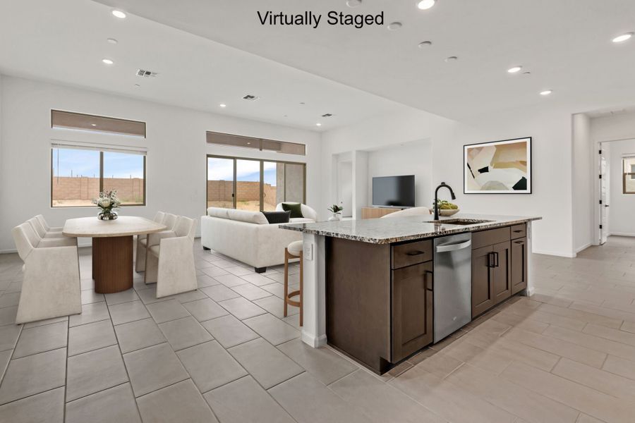 Furnished interior view inside a new home in Saguaro Reserve II, Marana (Image 6).