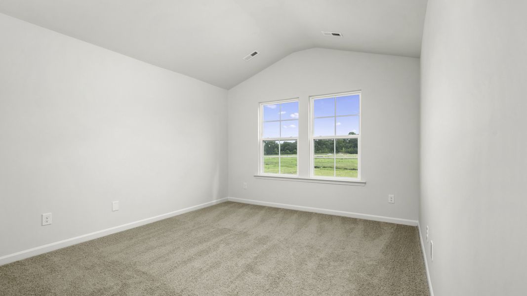 Representative unfurnished interior of a home built from the Newton by D.R. Horton in The Gables at Edinborough Townes, Gibsonville (Image 18).