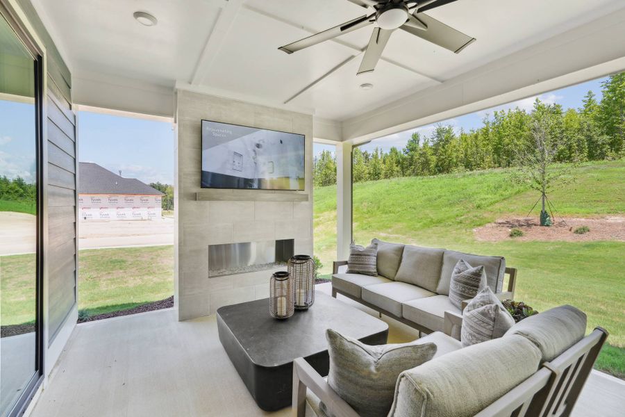 Representative furnished interior of a home built from the Hickory Hill by Tri Pointe Homes in The Grove Collection at Serenity, Fuquay Varina (Image 4). Representative furnished interior of a home built from the Hickory Hill by Tri Pointe Homes in The Grove Collection at Serenity, Fuquay Varina (Image 4).