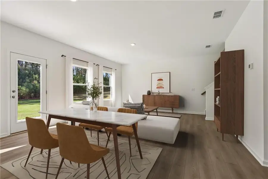 Furnished interior view inside a new home in , Locust Grove (Image 9).