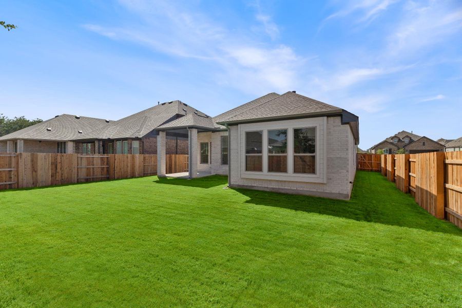 Rear of Home and Private Backyard Rear of Home and Private Backyard