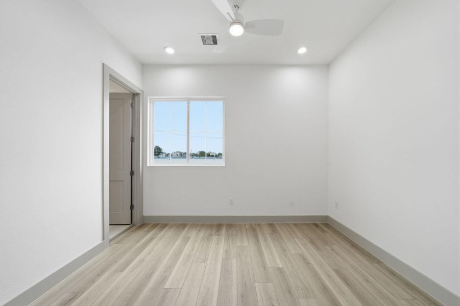Guest bedroom on the 3rd floor. Not pictured is a really good sized closet!