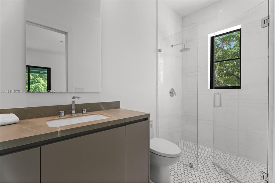 Furnished interior view inside a new home in , Miami (Image 31).