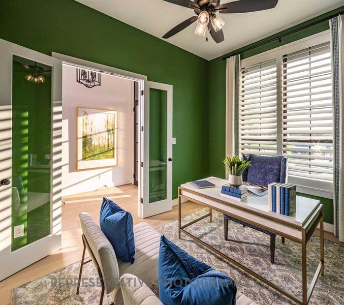 Furnished interior view inside a new home in Sandbrock Ranch, Aubrey (Image 18).