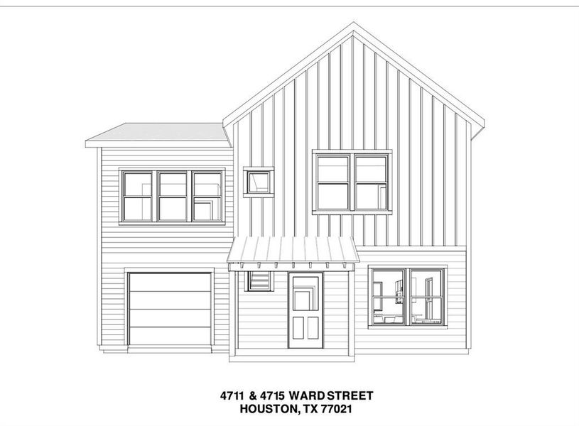 Front elevation rendering