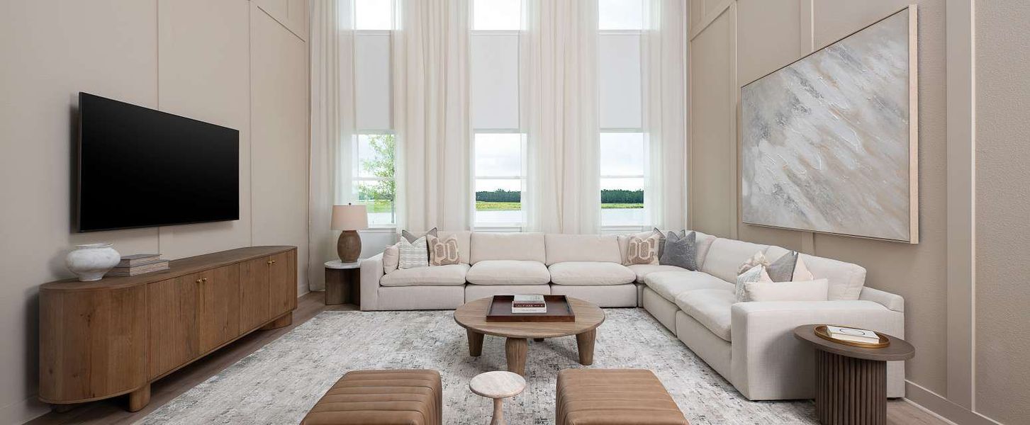 Representative furnished interior of a home built from the Duval II by Ashton Woods in Northlake Traditional, Winter Garden (Image 14).