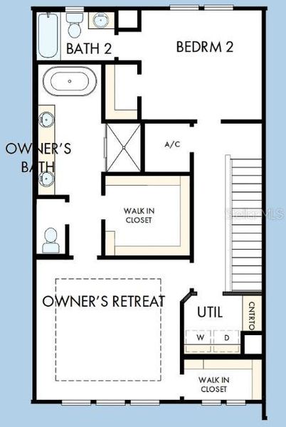 2D floor plan layout of this home in , Sarasota, FL (Image 4).