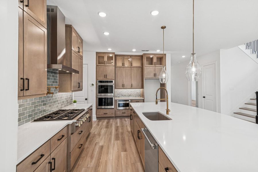 Furnished interior view inside a new home in The Meadows at Imperial Oaks, Conroe (Image 8).