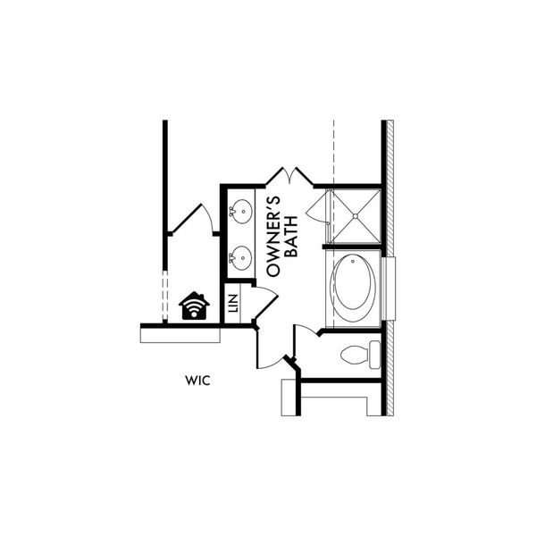 2D floor plan layout for the Cheyenne by Impression Homes in Terra Vella, Haslet, TX (Image 5).